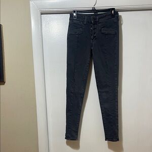 American Eagle high-rise jeggings  size 6, dark gray